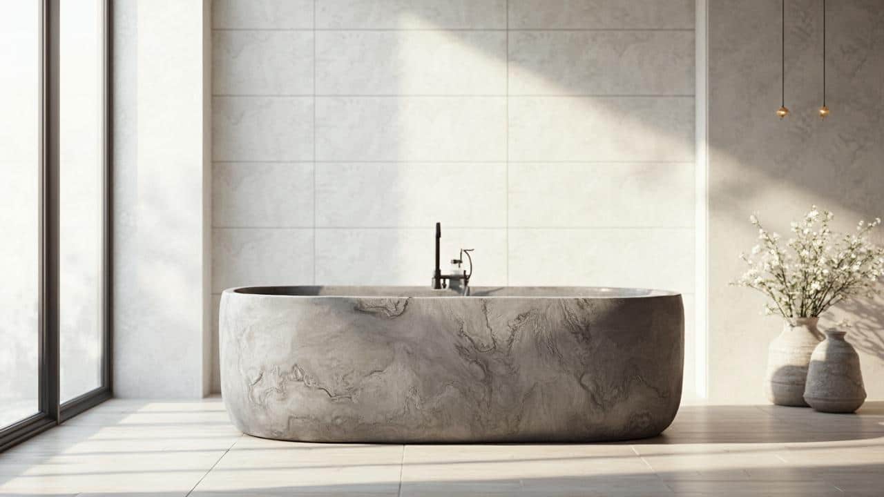 La pierre en feuille : sublimez votre salle de bain